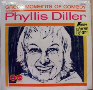 Phyllis Diller Great Moments of Comedy LP VG V 15046 Vinyl Record