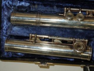  Emerson Silver Plated Flute E.L.DeFORD Fine Flutes Elkhardt IND W/Case