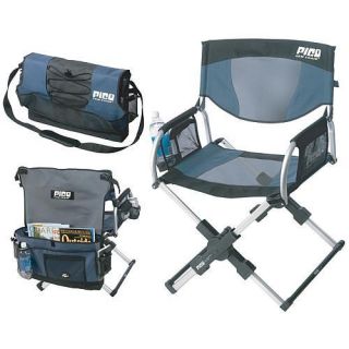  Pico Arm Chair Sage Grey Blue Portable Directors Chair Camping