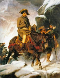 Napoleon Crossing The Alps 1814 Paul Delaouche Canvas