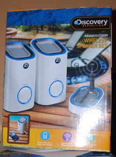Discovery Expedition Indoor Outdoor Wireless Speaker Set New in Box