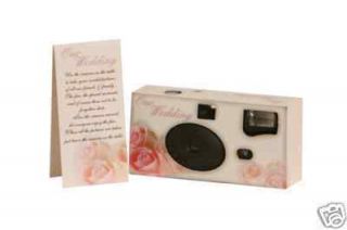 Pink Rose Disposable Wedding Camera Favor