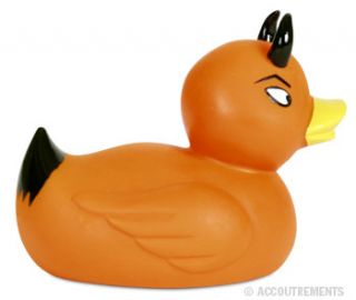 Orange Devil Duckie UT Duck Rubber Ducky Longhorns Vols