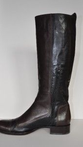 Diane B Black Brown Colorblock Riding Boots Size 40 9 5 Worn Once