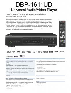  full manufacturer warranty. We are a fully authorized Denon dealer