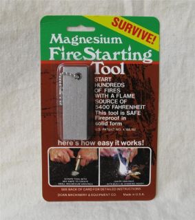 Doan Magnesium Fire Starter New in Retail Packaging