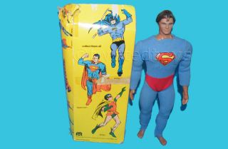 Vintage 1978 Mego Denys Fisher Power Superman 12 5 Figure Boxed RARE