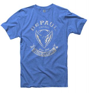 DePaul Blue Demons Heathered Royal Rockers Ring Spun T Shirt