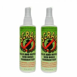 Scram Bed Bugs All Natural Spray Bottle Set 8 oz 2 Pack Kill Insect