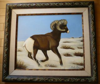  Listed Oil California Big Horn Sheep Desert Art Center Artist