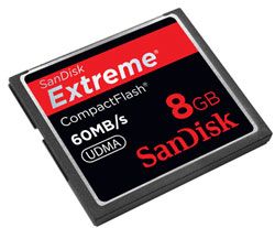 SanDisk Extreme CF Compact Flash Card 8GB 60MB S