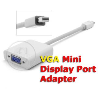 Mini Display Port Thunderbolt VGA TV Monitor Adapter for Apple MacBook