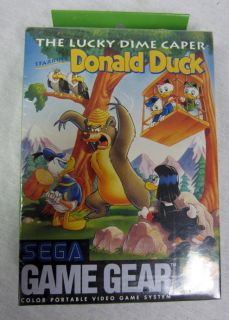 Brand New SEALED in Box RARE Lucky Dime Caper Donald Duck Sega Game