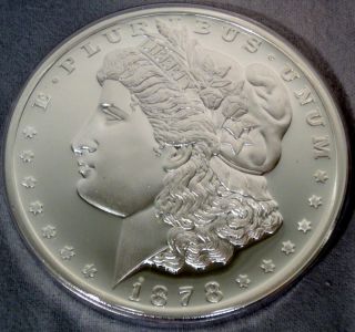 One Troy Pound 999 Silver 1878 Morgan Dollar Proof