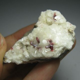 Red Cinnabar Crystal on Dolomite Specimen CBGZ2IF0526