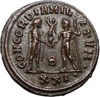 Diocletian 286AD Authentic Ancient Silvered Roman Coin Jupiter Victory