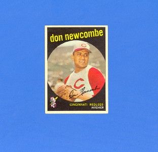 Don Newcombe 1959 Topps 312 No CREASES Terrific