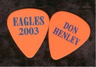  2003 Reunion Tour Guitar Pick!!! DON HENLEY custom concert stage Pick