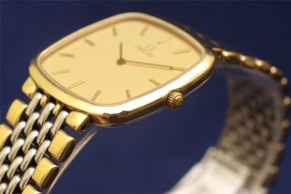 Omega DeVille Gold Stainless Steel Authentic Mens Luxury Dress Watch