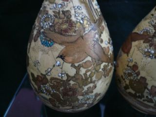 pair japanese signed satsuma vases