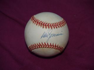 Don Zimmer Signed Ball Brooklyn Dodgers 1955 WSC Mets JSA Auction LOA