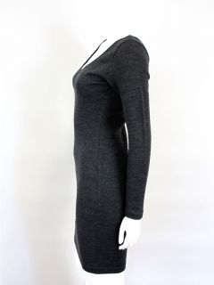 Donna Karan at Socialite Auctions Vintage Sz P Dark Grey Sweater Dress