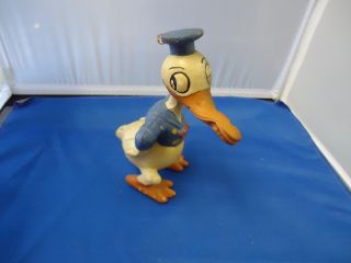 1930s Disney Seiberling Donald Duck Figurine Long Billed Rubber Latex