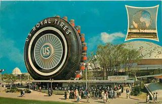 NY New York City Worlds Fair US Royal Tires Ferris Wheel Dexter Press