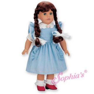 Dorothy Costume 6pc Outfit Fits American Girl 18 Dolls