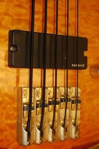 Schecter Diamond Series Sunburst 5 String Bass Guitar