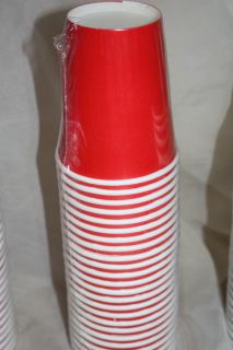 24ct Red 9 oz Paper Party Wedding Cups Hot Cold