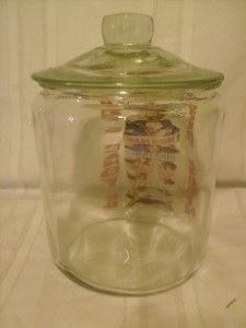 vintage deep south nut candy co glass counter jar