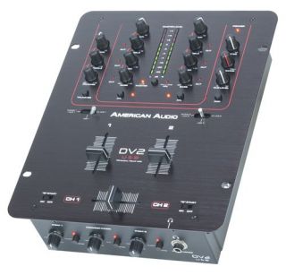  Audio DV2 USB 2 CH DJ Mixer w Audio I O 2 Channel DJ Mixer New