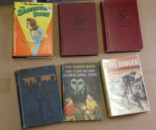  12 Antique books juvenile SERIES BOOKS girls boys some w/DJ 1900 1940