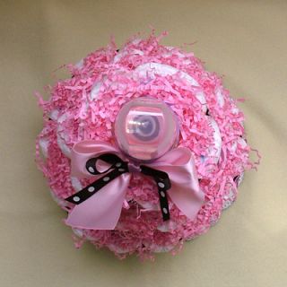 Baby Shower Gift Pink or Blue Chocolate Diaper Cake
