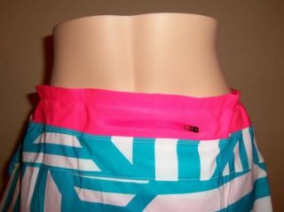 Nike Womens Dri Fit Running Blue Pink Woven Skort Tennis Skirt Short