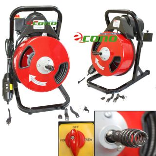 Electric Drain Auger Cleaner Machine Snake 50FT 1/2 Cable U50