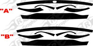 rear blackout decal kit for the 2013 up dodge dart with the option of