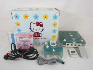 Dreamcast Sega Hello Kitty Blue Console System Boxed HKT 3000 Import