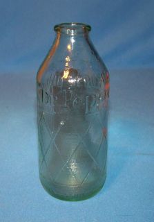 Vintage Rare 6oz Dr Pepper 5 Stubby Glass Soda Bottle Embossed No
