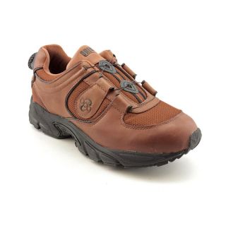 Drew Energy Mens Size 7 Brown Leather Athletic Sneakers Shoes