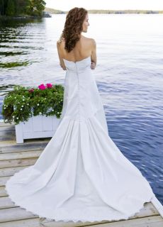 Silk A line Wedding Dress Belter drew# Lea Ann