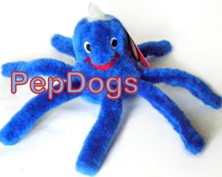 Kyjen Plush Puppies Octopus Jr Small Dog Squeaker Toy