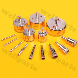 14 in 1 diamond tile glass hole saw drill bits set 3mm 70mm