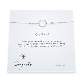 Dogeared 16 Sterling Silver Karma Necklace