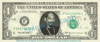 Snoop Dogg One Dollar Bill   Mint!