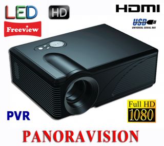  HD Projector 1080p Digital TV Tuner HDMI USB PVR Home Cinema