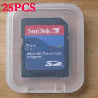 25x SD MMC Digital Memory Card Plastic Case Box Wholesale