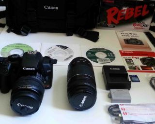 Canon EOS Rebel XS Black Digital SLR Camera Bundle