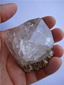  Palm sized Herkimer Diamond with Dolomite, Nice clarity & formation